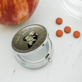 Happy Hour Gentlemen Start Your Livers Funny Humor Pill Case Trinket Gift Box