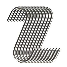 Meat Hooks 5.9'',20Pcs Premium Stainless Steel Butcher Hook Smoking Hooks,Meat Processing for for Hot and Cold Smoking,Chicken Hunting Smoking Ribs,Hanging,Drying,BBQ,Grilling (5.9inch(20Pcs))