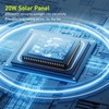 20W Solar Panel Fan Portable Solar Panel Powered USB Fan