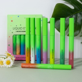 Liquid Eye Liner - Liquid Neon Colorful 8x Matte Eyeliners Pen - Bright Colors Waterproof Smudge-Proof Smooth & No Fading Eye Liner for Girl