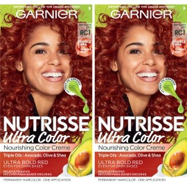 Garnier Nutrisse Ultra Color RC1 Copper Red Permanent Hair Color Pack of 2