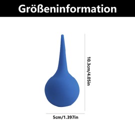 2 Stück Ohrenspülung, Ohrspülung, Ohrendusche Erwachsene, Ohrenreiniger, Ohrreiniger, Ohrenschmalzentferner Silikon, für Baby Kinder Erwachsene,2 Stück (Blau)