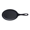 Victoria Cast Iron Fajita Skillet, Black Oval Cast Iron Serving