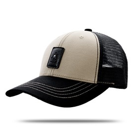 YAMEE Baseball Cap Unisex Summer with Mesh Back Panels, Summer Hat for Men Breathable Stylish Baseball Cap Men Sun Protection Sports Hat Men Adjustable, khaki