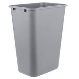 PRO&Family Set of 5! 41 Qt. / 10 Gallon / 38 Liters Gray Rectangular Wastebasket. Kitchen Garbage Can Office Trash Can Recycle Bin Waste Basket Touchless