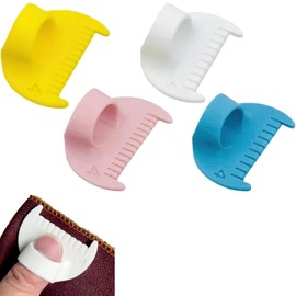 4 PCS Edge Stitch Lock & Sewing Gauge, Edge Sewing Lockranding Tool, Sewing Needle Gauge Measuring Tool, Sewing Ruler and Guides for Fabric