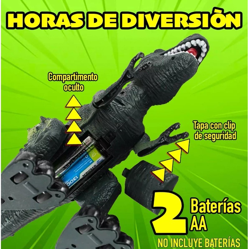 J.H COMPANY Tiranosaurio Dinosaurio Juguete Luces Sonido Y Movimientos