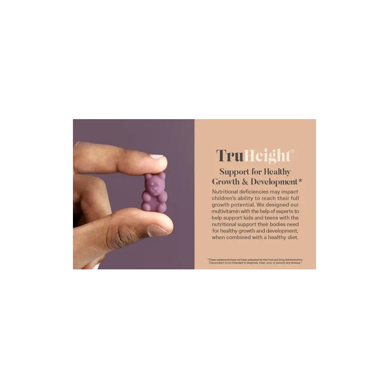 Gomitas Truheight Vitaminas Para Crecer 5+ Años Sabor Uva y
