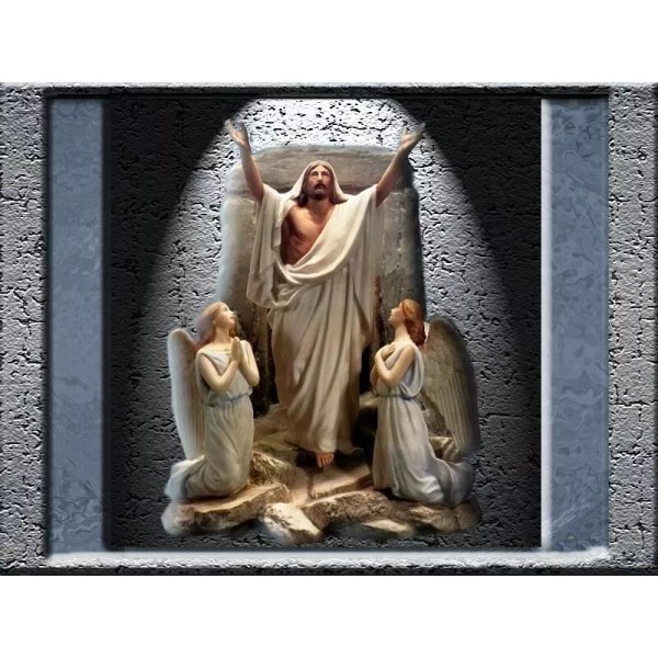 JESUS RISES ON EASTER #JR8 (Very Unique Style) 8X10" ULTRA