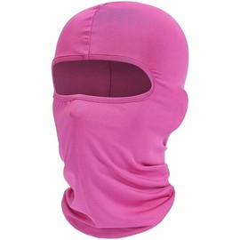 Face Mask UV Protection for Men Women Ski Motorcycle Running Sun Hood - Color: Rose red