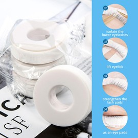 Lunamoon 4 Rolls of Eyelash Tape, Eyelash Extension Tape with Dust Protection Plate, Eyelash Tape, Insulation Micropore Lash Tape, Eyelash Tape for Eyelash Extension (Band White x 4)