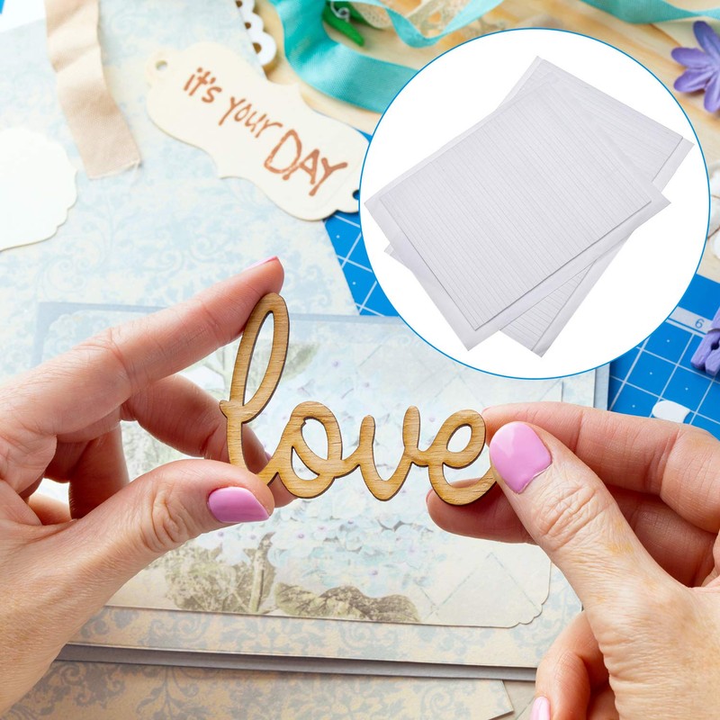 Outus 500 Pcs Double Sided Foam Sticky Strips Dual-Adhesive 3D