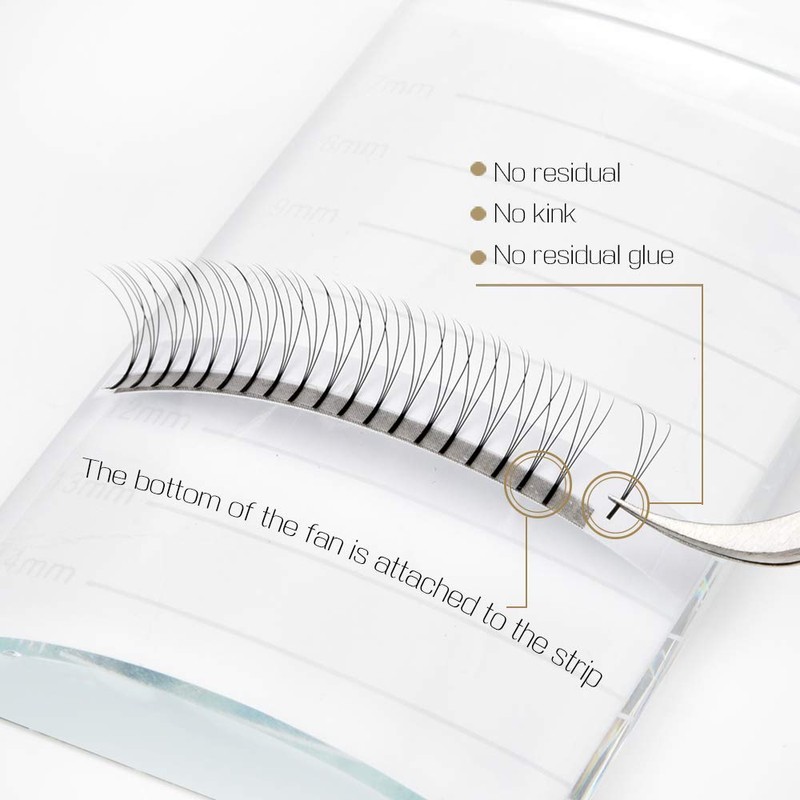 EMEDA Premade Volume Fans 3D Eyelash Extensions Set, 0.07 mm,