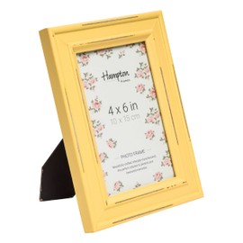 Hampton Frames PALOMA 4x6 (10x15cm) Yellow Picture Photo Frame Glass PAL301946Y