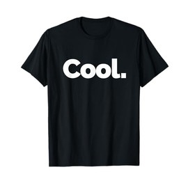Cool on a Design Men's Unisex-Adults Black T-Shirt