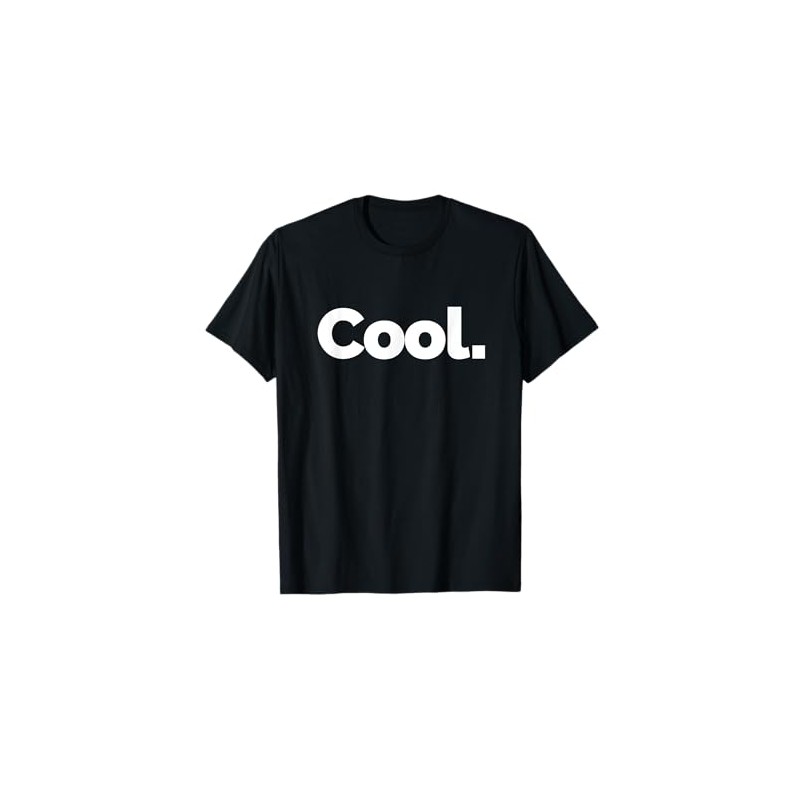 Cool on a Design Men's Unisex-Adults Black T-Shirt