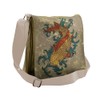 Ambesonne Japanese Messenger Bag, Koi Fish Art, Unisex Cross-body
