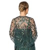 Metme Women's 1920s Scarf Wraps Sequin Deco Fringed Wedding Cape