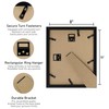 VIOLABBEY 8x10 Double Picture Frame in Black - Displays Two