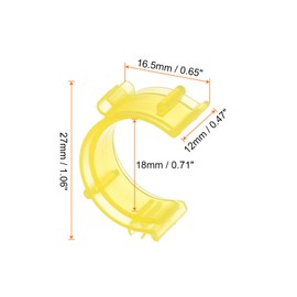 sourcing map Pack of 50 Sewing Spool Holder Small Clips Clamps Plastic Sewing Tool Accessories for Prevent Unwinding Tails, Yellow