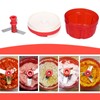 Manual Onion Chopper for Vegetables, Fruits, Onions, Nuts, Garlic (Red)
