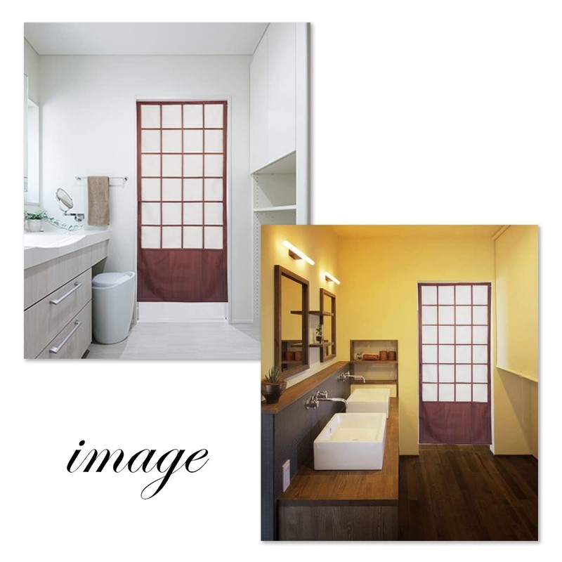 Noren Japanese Doorway Curtain Long Shoji Design