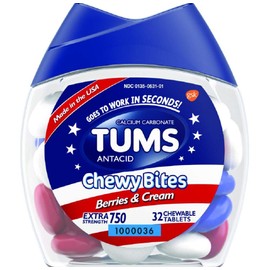 TUMS Chewy Bites Berries & Cream - 32 Count