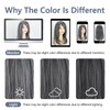 18 Inch Gray Wigs for Women 2x3.5 Realistic Scalp Highlight