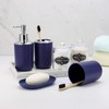 IMAVO Bathroom Accessories Set,Navy Blue Bathroom Set,9 Pieces Bathroom Accessory