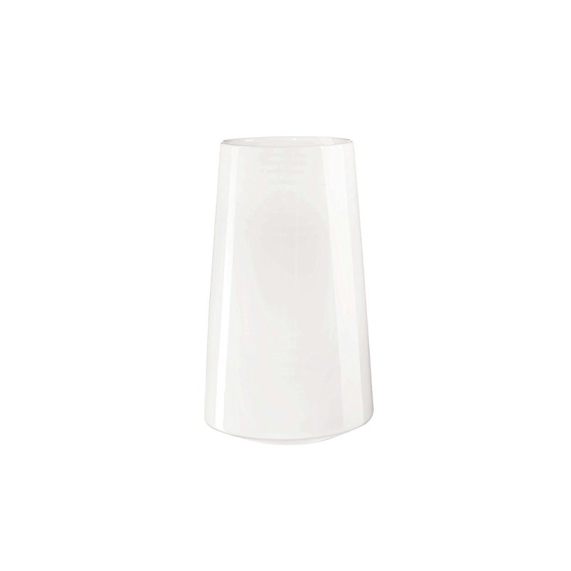 ASA 9307005 Vase, Keramik, Weiss/opulenter Garten