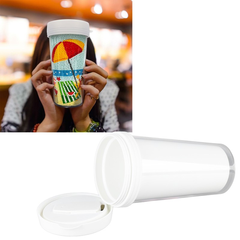 DIY Rhinestone Water Cup Handcraft Clear Symbols Exquisite Cartoon Water