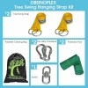 10ft Tree Swing Hanging Kit, Safe Straps with Carabiners, 2,200lb