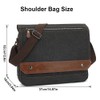 13-inch Retro Canvas Crossbody Bag - Small messenger bag for