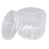 Cotton Swab Holder with Lid Clear Dust Proof Waterproof 3