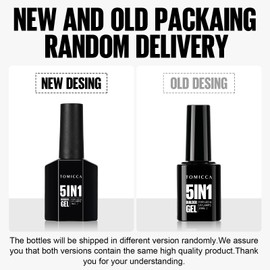 TOMICCA 5 in 1 Builder Nail Gel- Builder Base Strengthening Clear Nail Gel for Hard Strong Nails Tips & Extensions,Clear Builder Gel for Nails Repair,Nail Art Decoration Easy to Shape(Clear 15ML)