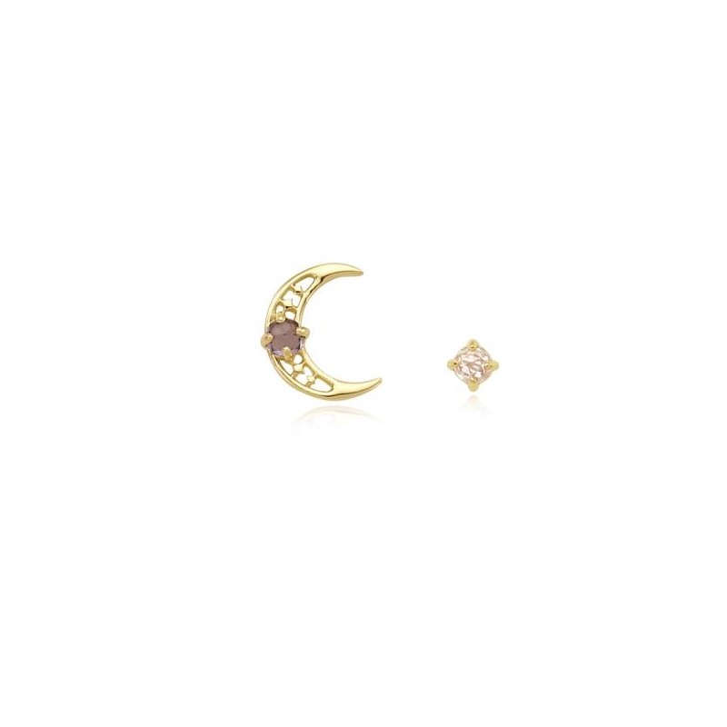 [Custom Made] Sagittarius Dear Moon Tanzanite Constellation Earrings OTE12061VB 0.0