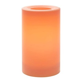 Sterno Home CGT20305SC Indoor/Outdoor Plastic Pillar Candle with 5-Hour Timer, 3 5-Inch, Sunrise