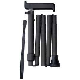 Shima Seisakusho 50C-3 Cane Folding Mecha Light Stick, Gray