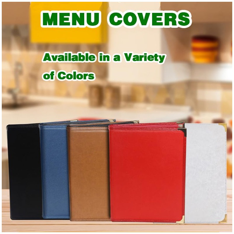 2-Pack Restaurant Menu Covers 8.5 x 11 - Menu Holder