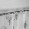 WOODFIB Shower Curtain, 100% PEVA Waterproof Anti-Mould Proof Resistant, Quick-Drying,