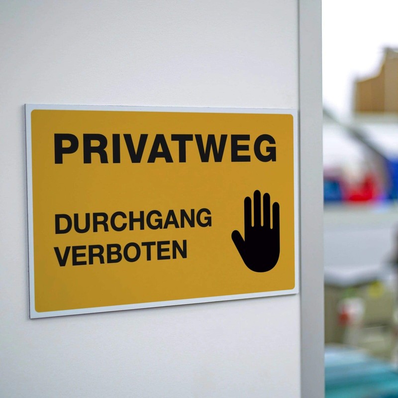 (Signal Yellow, Aluminium Composite Sign, 300 x 200 x 4