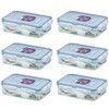 6 X Lock & Lock Food Storage 550ml Rectangular Box