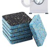 6Pcs Anti-Vibration Pads,4"x4" High Density Rubber Shock Absorbing Washer Pads,Non-Skid