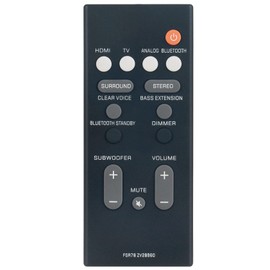 FSR78 ZV28960 Replacement Soundbar Remote Control fit for Yamaha Front Surround System YAS-106 YAS-107 YAS-207 YAS-106 YAS-107 YAS-207 ATS-1060 ATS-1070 ATS-2070 YAS-CU207 NS-WSW42 YAS-108 ATS-1080