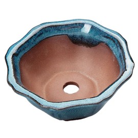 BESTOYARD Succulent 12 inch Korean Stone Pot Round Planter Ceramic Planter Orchid Planter Unique planters Small Planter with Drainage Farmhouse Pot pon Shallow Basin Mini Ceramics Office