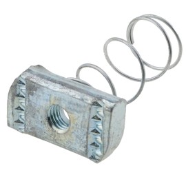 MTQY 10pcs Strut Channel Nuts M8 Spring Channel Nuts with Zinc Electroplate Finish, Long Spring Nuts Great for Use with Strut Channel