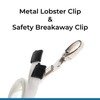 PCL Media ltd White Lanyard with ID Badge Holder Matching