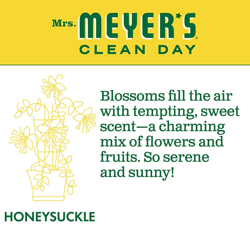 MRS. MEYER'S CLEAN DAY Liquid Dishwashing Soap, Honeysuckle, 16 oz