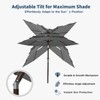 Patio Kingdom 10FT Patio Umbrella 3 Tiers Outdoor Market Umbrella