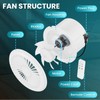 HG Power 6 Inch Bathroom Exhaust Fan One-Way Ventilation Fan
